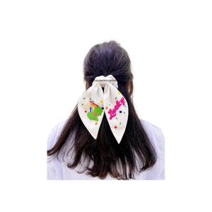 Customized Fashion Elegant Beaded Scrunchies <b>Hair</b> <b>Accessory</b> Indian Hand Embroidery Cotton Fabric Handcrafted St. Patricks Day - Product Image 1