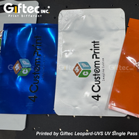 Imprimante numérique UV haute vitesse à passage unique Giftec pour l'impression de sacs d'emballage en plastique et de couvercles en plastique