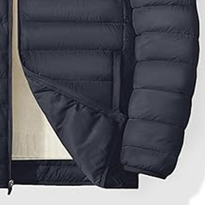 Blouson matelassé à col montant en toile personnalisé, fabriqué avec des matériaux de qualité supérieure, vêtement décontracté surdimensionné, nouvelle collection d'hiver, automne - Product Image 3