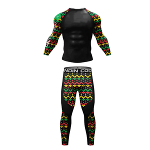 Rashguard Anti-UV para Surf y BJJ Sin Gi para Hombre, Ropa de Combate Personalizable de Manga Larga Transpirable de Spandex/Poliéster para Fitness y Artes Marciales - Product Image 1