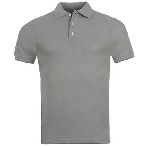 Chemise pour homme, coupe classique premium, extensible, 100% coton tricoté, anti-froissement, manches courtes, respirante, style performance, unie - Product Image 1