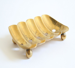 Jabonera de lujo hecha a mano, jabonera de piedra de mármol de Hierro y Latón, organizador de baño de último diseño indio a precio al por mayor - Product Image 6