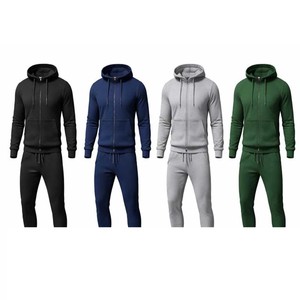 Nouvelle collection de vêtements de sport d'hiver en gros, survêtement de sport personnalisable pour hommes, uni, 100% coton, respirant, de haute qualité - Product Image 5