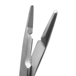 Pinza Olsen Hegar Manual de 14 cm con Mango Dorado, Instrumentos Quirúrgicos de Acero Inoxidable, Pinzas Médicas Veterinarias - Product Image 2