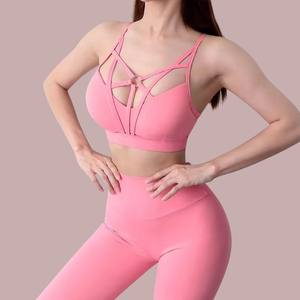 Ensemble de yoga 2 pièces grande taille pour femmes Sportswear High Elastic Gym wear Fitness Yoga Sets customize Logo Quick Dry - Product Image 3