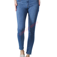 Pantalon en jean skinny taille haute tendance pour femme – Respirant, écologique, confortable, coupe évasée, décontracté, pour le quotidien et la mode urbaine