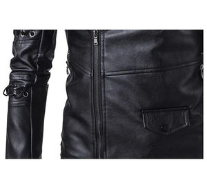 เสื้อแจ็กเก็ตมอเตอร์ไซค์สำหรับผู้ชาย, สินค้ามาใหม่เสื้อแจ็กเก็ตขี่มอเตอร์ไซค์สไตล์ไฮสตรีทหนังวัวคุณภาพสูงไซส์พิเศษสินค้ามาใหม่2022 - Product Image 4