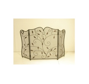 Top Selling Leaves Pattern Custom Decorative 3 Panel Durable Iron Fireplace Screen for Guard for Home Hotel Use - Product Image 6