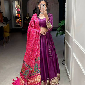 Multi-Color Designer Navratri Chaniya Choli Traditionnel Gujarati Lehenga Choli Prêt-à-porter pour la fête et la robe de nuit Garba - Product Image 1