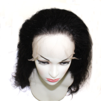 Perruque Lace Front en Cheveux Humains Naturels Vierges de Qualité Supérieure 100% avec Dentelle Transparente pour Styles Ondulés Profonds et Raides