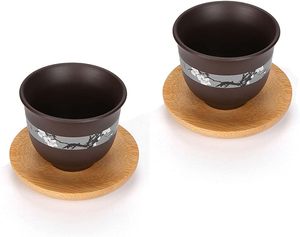 Mini Waterproof Wooden <b>Coasters</b> Square Saucer Shaped <b>Drink</b> <b>Coaster</b> Cup Tray | Rustic Bar & Home Decor Wholesale OEM - Product Image 4