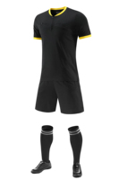 Derniers ensembles d'arbitres de football pour adultes Maillot d'arbitre de football professionnel respirant pour hommes