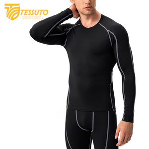 Vêtements de jogging hommes Gym Sports été à manches courtes Compression T-Shirt vêtements de course Yoga Fitness serré haut actif pour hommes - Product Image 2