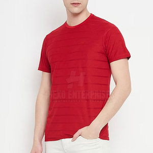 Nouveau t-shirt pour hommes de style personnalisé à quantité minimale de commande bas vêtements de rue en tissu tricoté de haute qualité - Product Image 3