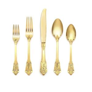 Ensemble de couverts en acier inoxydable faits à la main avec utilisations plaquées or rose pour la maison de restaurant de cuisine en miroir, acier - Product Image 5