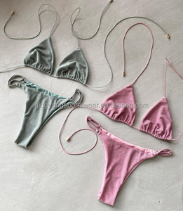 2025 tendances Bikini meilleure qualité Sexy femmes 2 pièces maillot de bain Scrunch épaule Bikinis maillots de bain et vêtements de plage - Product Image 5