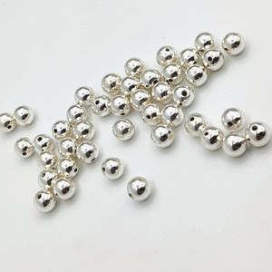 6mm Round Spacer Beads DIY Jewelry Making Supplies Gold Silver Rose Gold Black Plated Copper Beads Bag Packed 3mm Size - Product Image 2