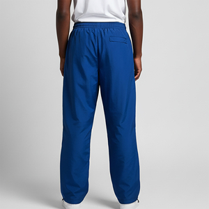 Pantalons de survêtement décontractés en toile personnalisés en gros, pantalons pour hommes, impression de logo, jambe large droite, ample, bandes réfléchissantes, lavés à 100% - Product Image 5