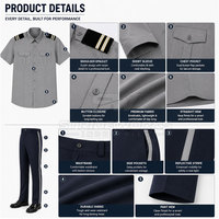 Uniforme de sécurité pour homme sur mesure, style polo, polyester/coton, tissu respirant de haute qualité, coutures renforcées, confortable