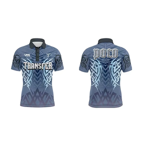 Athleisure Sports Shirt Sublimación Imprimir Rayas coloridas Golf Polos Camisas Casual unisex Traje Camiseta DE TRABAJO - Product Image 3