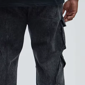 Pantalones Vaqueros de Algodón Extra Grandes de Alta Calidad para Hombre, Corte Holgado, Estilo Casual Urbano con Sellado Superior para Verano e Invierno - Product Image 5