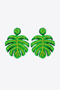 Bull Patten pendiente bordado con cuentas pendientes de cuentas de semillas hechos a mano puros para niñas y mujer regalo al por mayor pendientes de cuentas de semillas - Product Image 4