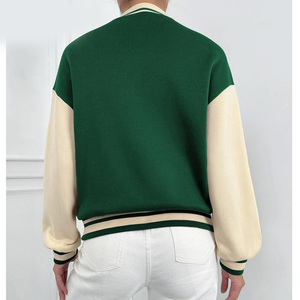 Chaquetas Varsity para Mujer al por Mayor, Nuevas y Elegantes, con Letras, Servicio OEM, Último Diseño, Color Sólido - Product Image 2