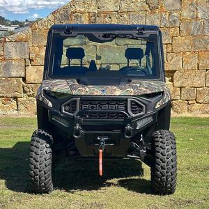 รถ Polaris Ranger 4x4 UTV รุ่นใหม่ ดีไซน์ลายพราง ห้องโดยสารแบบมีหลังคา เกียร์อัตโนมัติ เครื่องยนต์เบนซิน 4 จังหวะ รับน้ำหนักได้ 400-500 กิโลกรัม - Product Image 3