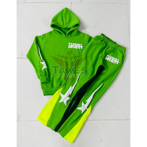 Survêtement à capuche oversize pour homme de qualité supérieure, design décontracté, 100% coton, impression personnalisée, sweat-shirt et pantalon - Product Image 1