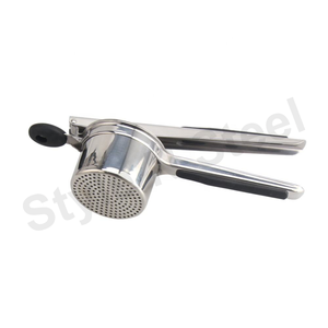 Triturador de patatas con mango de alambre, accesorios de cocina de acero inoxidable de Metal, cocina multifunción, fruta vegetal - Product Image 2