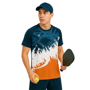 Camiseta deportiva de aspecto moderno, camisetas de tela elástica de secado rápido, uniformes deportivos de alta calidad, fabricante de sitios web de compras de ropa - Product Image 1