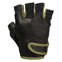 Gants de fitness à demi-doigts en cuir de vache unisexes Gants de gymnastique pour hommes et femmes pour l'haltérophilie et la protection des mains d'entraînement