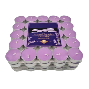 Ensemble de 50 bougies chauffe-plat parfumées cire de paraffine 5 heures de temps de combustion personnalisable fait Vietnam mariages décor à la maison - Product Image 1