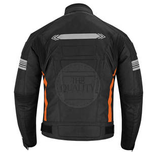 ชุดมอเตอร์ไซค์หนังสำหรับผู้ชาย ระบายอากาศได้ดี สำหรับฤดูหนาว น้ำหนักผ้า 300 กรัม แขนยาว รับทำโลโก้ ผลิตในปากีสถาน ขั้นต่ำในการสั่งซื้อน้อย - Product Image 6