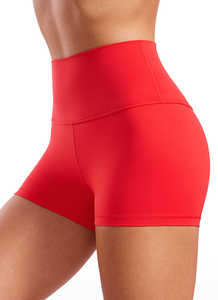 Pantalones cortos de Yoga ajustados para mujer a precio barato para ropa informal Top Pantalones cortos de Yoga de algodón antipilling a la moda con color personalizado - Product Image 3