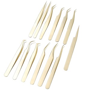 Pince à épiler d'extension de cils en acier inoxydable de qualité supérieure pour l'application de cils à volume classique et méga volume pour salon et usage domestique - Product Image 3