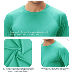 Ropa de playa de verano al por mayor Top Men's Rash Guard Camisas de manga larga UV Sun Gym Wear Tee Collection Choice Rash Guards OEM - Product Image 4