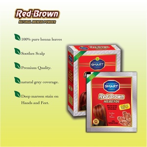 Polvo de Henna Rojo-Marrón Inteligente, Color Natural para el Cabello para Hombres y Mujeres, 10 g, Semipermanente - Product Image 2