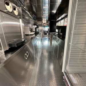 Camiones de comida móviles de entrega rápida Camión de comida de gasolina Camión de comida de cocina comercial a la venta con unidades de cocina de acero inoxidable - Product Image 2