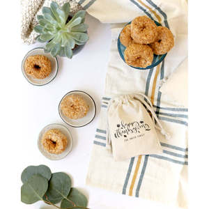 Sacs cadeaux en coton personnalisés pour Thanksgiving, lot de 6 - Product Image 3