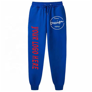 Pantalones de chándal apilados con logotipo personalizado para hombre, pantalones de chándal con estampado 3D de calle alta, pantalones de chándal Acampanados para hombre - Product Image 1