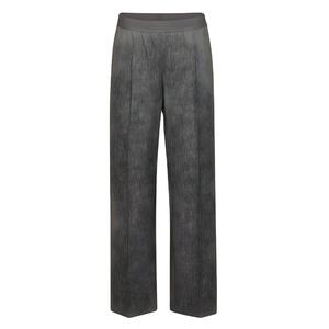 กางเกงผ้าแคนวาสทรงตรงเอวกลางสำหรับผู้หญิง สไตล์ลำลองทางธุรกิจ เหมาะสำหรับใส่ทำงานในออฟฟิศ ระบายอากาศได้ดี ผลิตจากผ้าฝ้าย 100% - Product Image 1