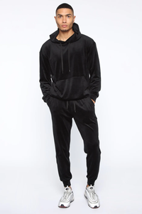 ชุดกีฬาผ้าคอตตอนฟลีซ100% สำหรับผู้ชายชุดกีฬาวิ่งออกกำลังกายฤดูหนาวพิมพ์ลายออกแบบโลโก้ได้ตามต้องการ - Product Image 2