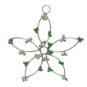 Juego decorativo para el hogar de alta calidad de 2 corazones colgantes de hierro/Cuentas niqueladas para colgar en la pared para decoración navideña de vacaciones - Product Image 3