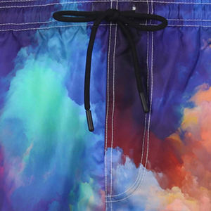 Pantalones cortos de sublimación duraderos de estilo callejero patrón sólido con colores a prueba de decoloración sensación flexible ligera ecológica - Product Image 3