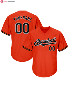 Design personnalisé, broderie, sublimation, col en V, pull pour hommes, maillot de baseball, chemise respirante - Product Image 5