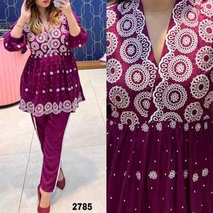 Latest Trendy Casual Women's Cotton Floral Printed Kaftan Plazzo Set Loose Fit Hand Block Printed Dress Tank OEM Available - Product Image 2