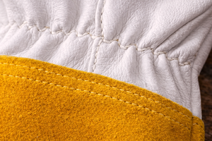 Gants de protection pour le soudage et le meulage, résistants aux étincelles, avec manchette allongée, personnalisation OEM - Product Image 4