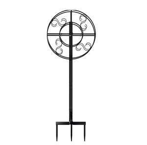 Meilleure vente support de tuyau amovible en fer support de tuyau antirouille enduit de poudre blanche pour fournitures de jardin - Product Image 2