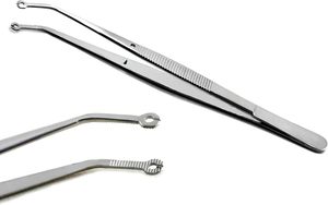 Pince chirurgicale dentaire en acier inoxydable Pince à suture de maïs Pince à oeillet Manuel de précision Instrument de suture pour la manipulation des tissus - Product Image 5